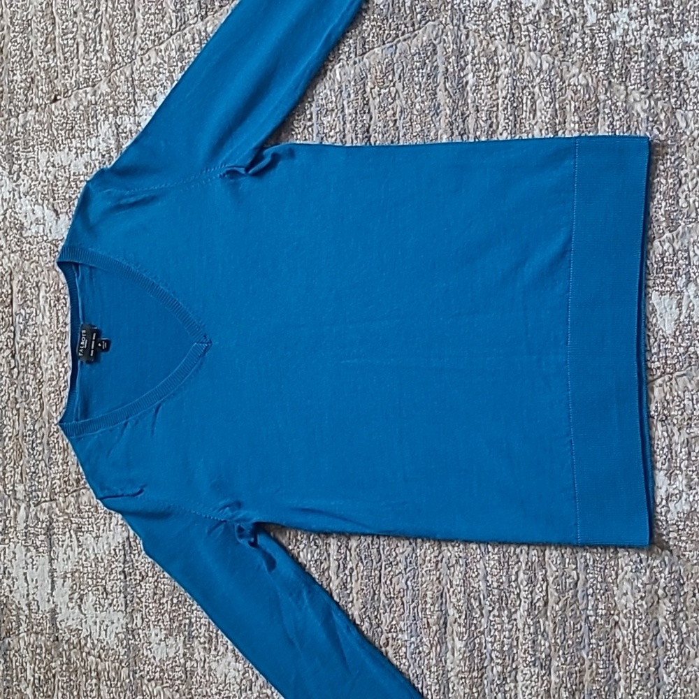 Talbots V-Neck Pure Merino Wool Sweater